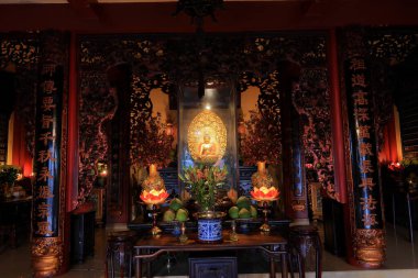 Chua Phap Hoa, 1. Mıntıka 'daki bir Budist tapınağı, Ho Chi Minh City, Vietnam