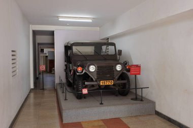 Bağımsızlık Sarayı (Dinh Doc Kucak), Vietnam Savaşı 'nın tarihi binası, Ho Chi Minh City, Vietnam