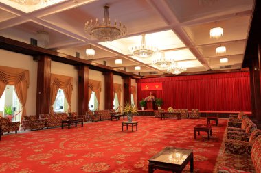 Bağımsızlık Sarayı (Dinh Doc Kucak), Vietnam Savaşı 'nın tarihi binası, Ho Chi Minh City, Vietnam