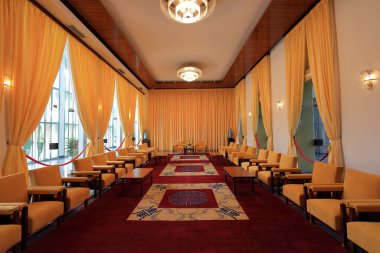 Bağımsızlık Sarayı (Dinh Doc Kucak), Vietnam Savaşı 'nın tarihi binası, Ho Chi Minh City, Vietnam