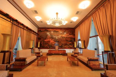 Bağımsızlık Sarayı (Dinh Doc Kucak), Vietnam Savaşı 'nın tarihi binası, Ho Chi Minh City, Vietnam