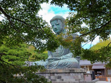 Kotoku-in, Japonya, Kanagawa, Kamakura 'da Buda' nın anıtsal bronz heykeliyle bilinen bir Budist tapınağı.