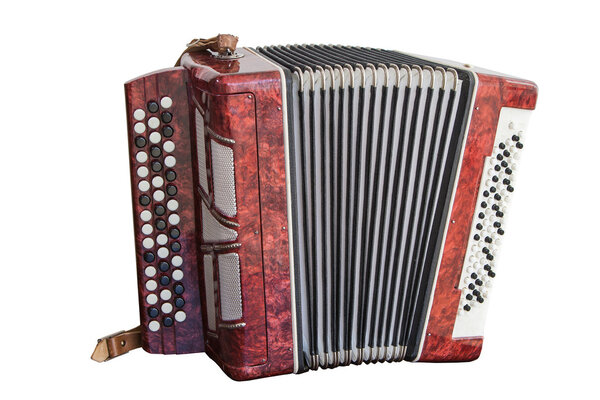 классическая музыка Баян изолированы на белом фоне
