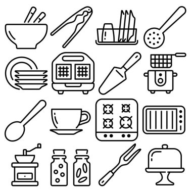 Mutfak Özellikleri Simgesi Taslak Biçimi (Bölüm 8)