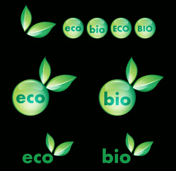 Ecologic and bio logo — Stock Vector