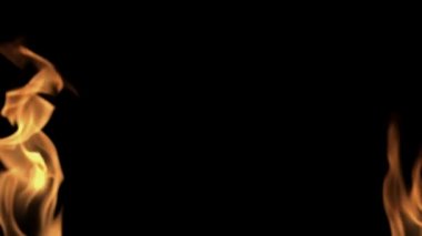 Gerçekçi ateş siyah uygunluğunu