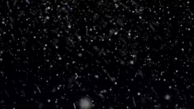 Kar Blizzard animasyonlu döngü kar parçacıkların