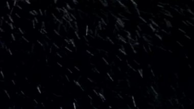 bir yerleşim için bir kar etkisi. Onun gerçek kar yağışı.