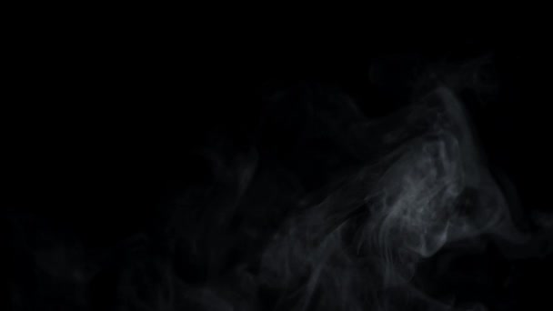 Μαύρα σύννεφα και καπνός σιγά-σιγά που φέρουν ρύπανσης αερίων — Αρχείο Βίντεο