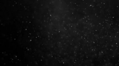 İzole bulut siyah arka plan kabarcık Bokeh toz