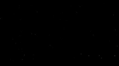 İzole bulut siyah arka plan kabarcık Bokeh toz