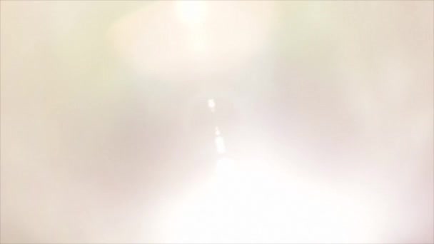 Světelný přechod objektivu Flare světlo úniky překryvy — Stock video