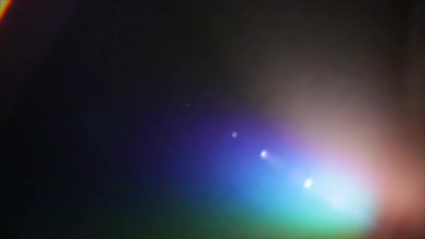 Palcoscenico luce nebbia rotante luce colorata — Video Stock