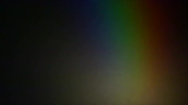 Renkli ışık döner sahne hafif sis — Stok video