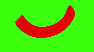 Fırça boya kırmızı renk.