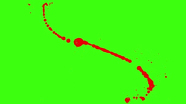 Desenfoque de movimiento de explosión de sangre — Vídeo de stock