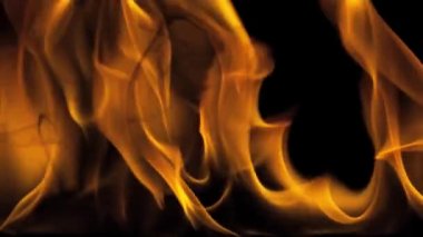 Yanan ateş alevler tam ekran