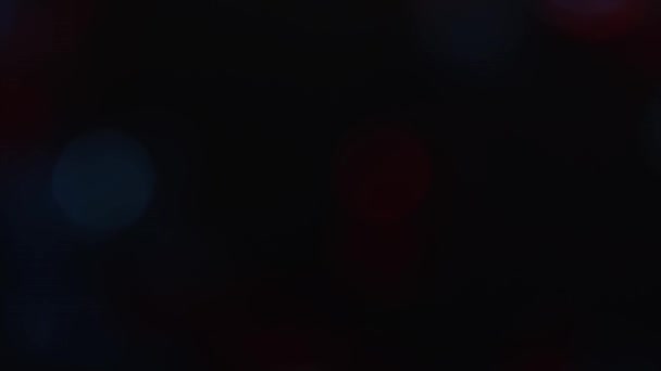 4K Pulsant de Focus Circulaire Bokeh Rouge et Bleu 