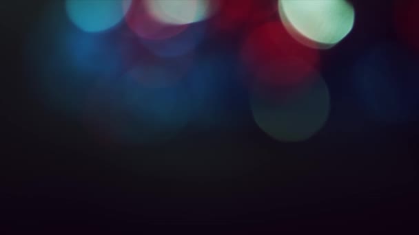 4K Shaky Of Focus Circulaire Bokeh Rouge et Bleu 