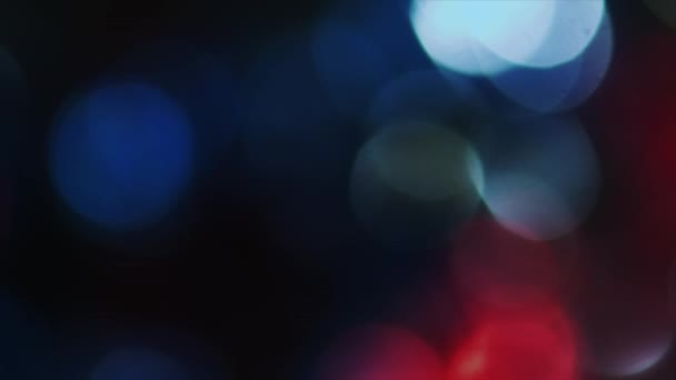 4K Shaky Of Focus Circulaire Bokeh Rouge et Bleu 