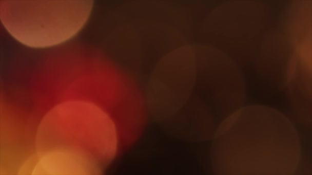 4K Stady Of Focus Circulaire Bokeh Rouge et Jaune 