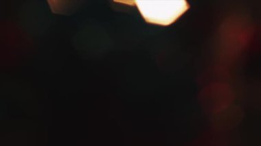 4 k sabit odak altıgen bokeh renkli