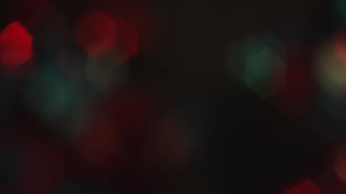 4 k sabit odak altıgen bokeh renkli