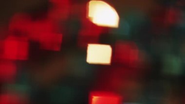 4 k sabit odak dikdörtgen bokeh renkli