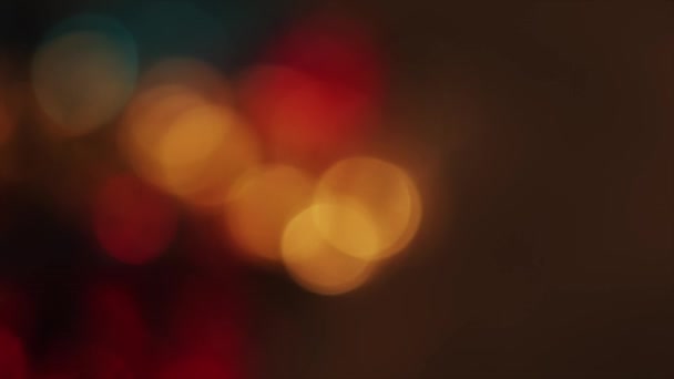 4K Distante fuera de foco Bokeh Colorido — Vídeos de Stock