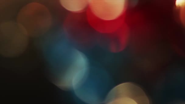 4K Distant Out Of Focus Bokeh Colorful — Stock Video