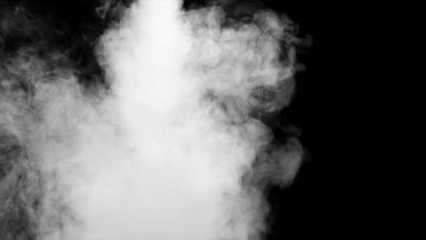 Fire Smoke from Up Black Background — Stock Video