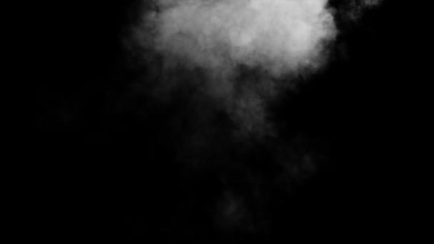 fumée blanche mis à partir Buttom un fond noir 
