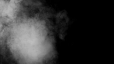 Yangın dumanı siyah arka plan