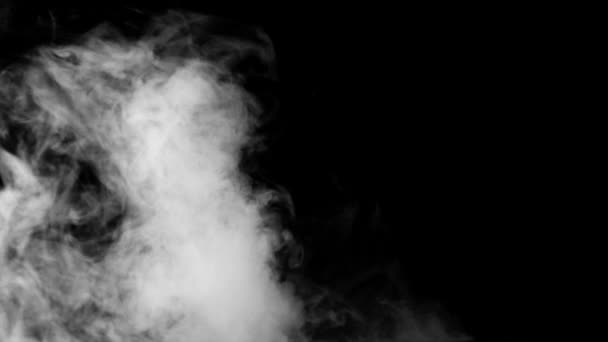Fuoco fumo da sfondo nero — Video Stock