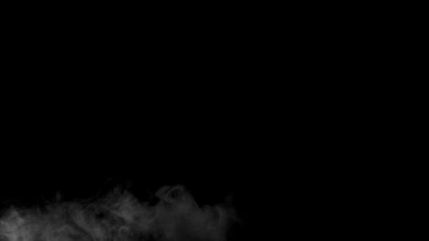 Вогонь диму з чорним фоном — стокове відео