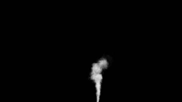 Steam Or Smoke On Black Background - Stock Video