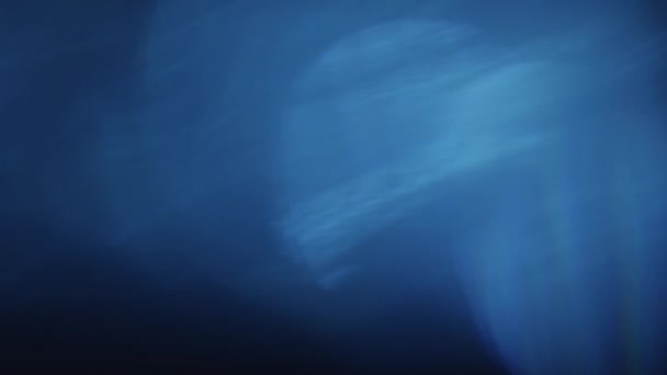 4K azul abstrato luzes Bokeh fundo — Vídeo de Stock