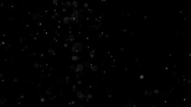 İzole bulut siyah arka plan kabarcık Bokeh toz