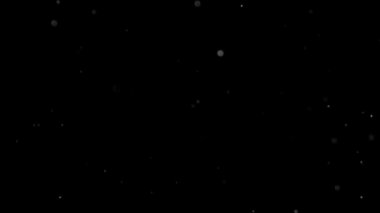 İzole bulut siyah arka plan kabarcık Bokeh toz