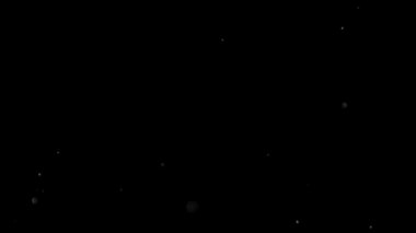 İzole bulut siyah arka plan kabarcık Bokeh toz