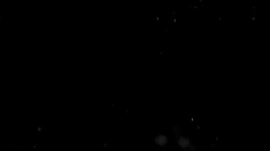 İzole bulut siyah arka plan kabarcık Bokeh toz