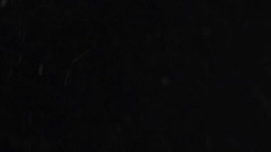 İzole bulut siyah arka plan kabarcık Bokeh toz