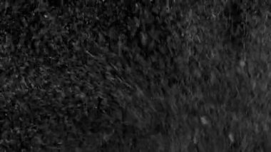 İzole bulut siyah arka plan kabarcık Bokeh toz