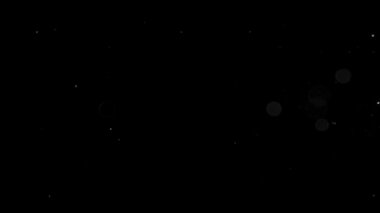 İzole bulut siyah arka plan kabarcık Bokeh toz