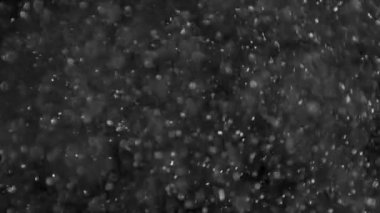 İzole bulut siyah arka plan kabarcık Bokeh toz