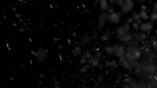 poussière nuage isolé fond noir bulle bokeh 