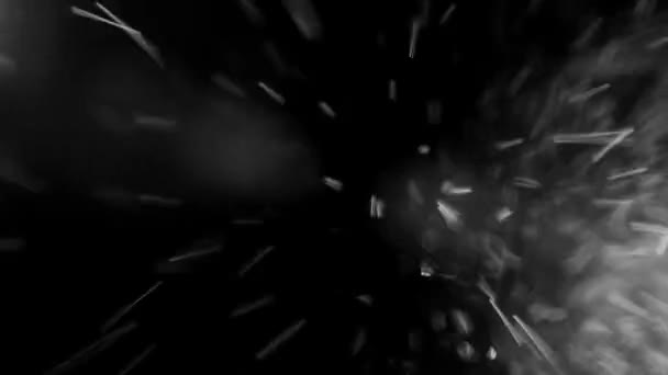 유리에 화이트 워터의 빗방울. — 비디오