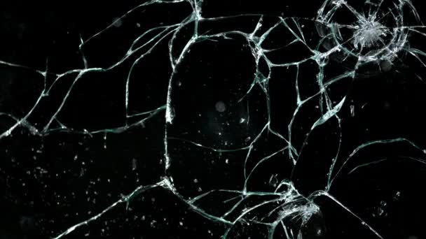 Cracked and Glass with Slow Motion — Stock Video