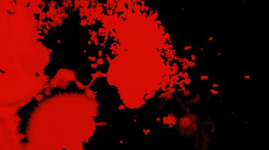 Alpha ile şeffaf arka plan üzerinde mürekkep sıçramak