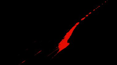 Saydam arka plan üzerinde kan izi sıçramak